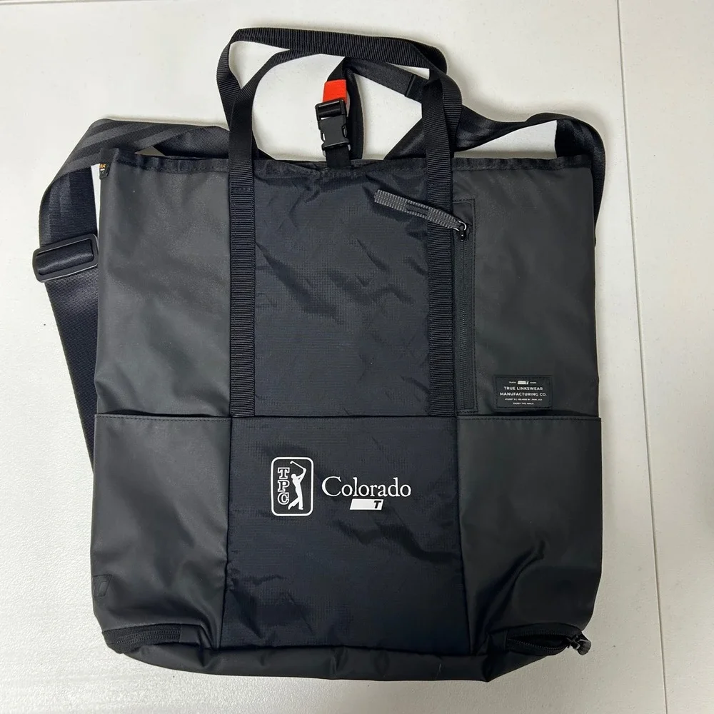 True Linkswear Day Tote Bag Black TPC Colorado Convertible Backpack